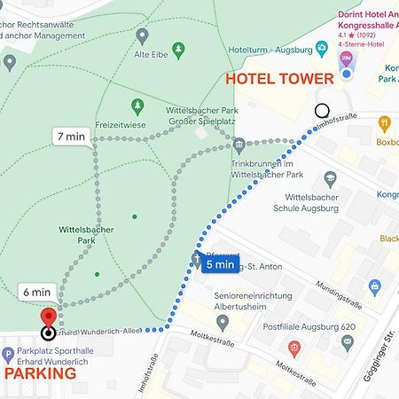 Hotelturm Apartment Augsburg Zewnętrze zdjęcie